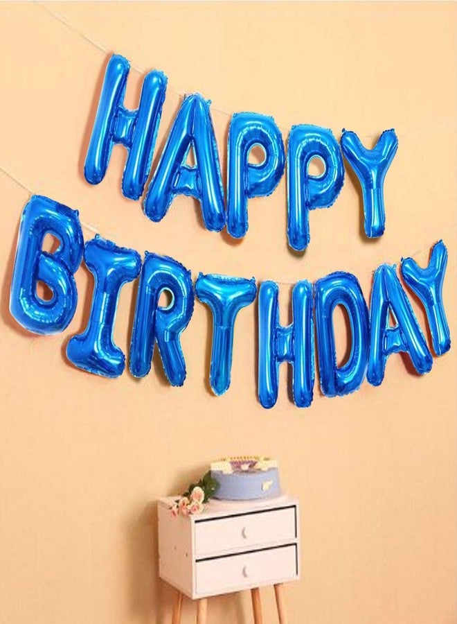 AMFIN Birthday Letter Foil Balloon, Blue - Image 1